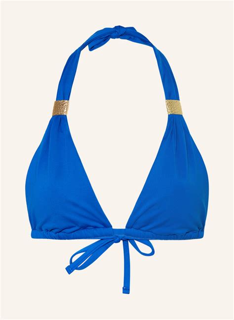 Heidi Klein Triangel Bikini Top THE BATHS In Blau