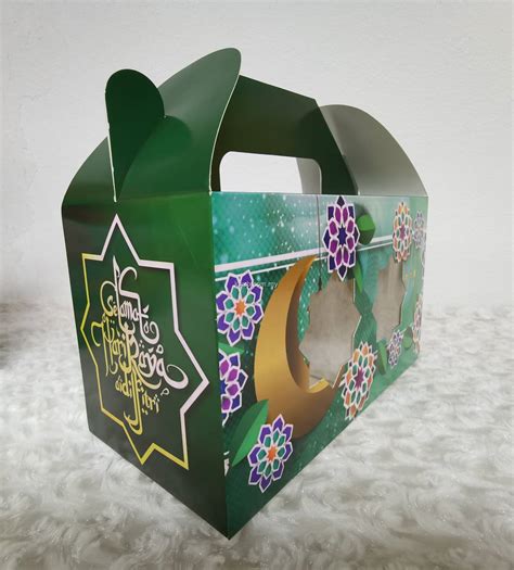 KWHR01 Hari Raya Box 2022 Gift Box Kotak Biscuit Raya Aidilfitri 10pc Pkt