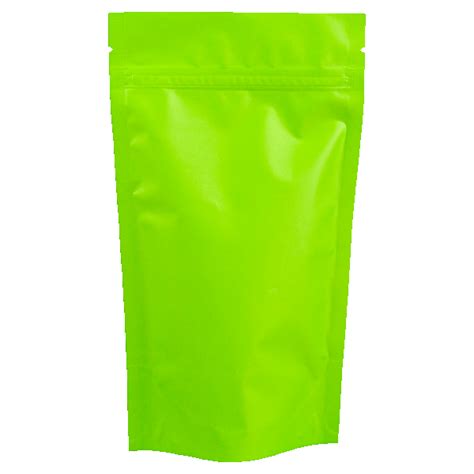 Пакет дой пак металлизированный салатовый матовый с zip-lock
