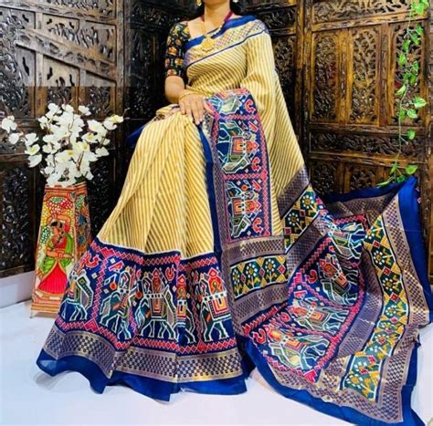 Mihira Regular Wear Printed Soft Cotton Slub Latest Designer Saree