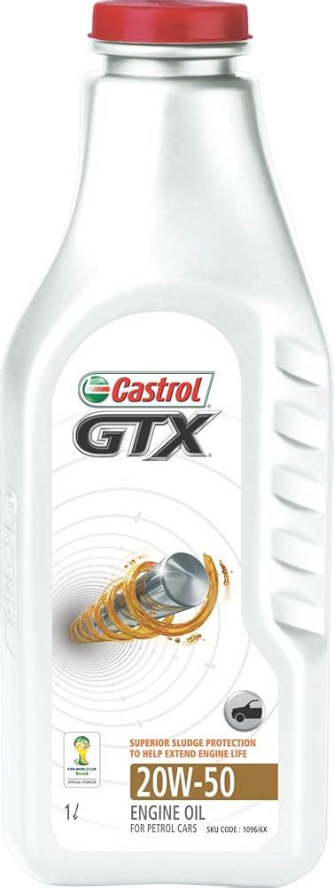 20W50 Castrol GTX Essential Engine Oil Bottle Of Litre