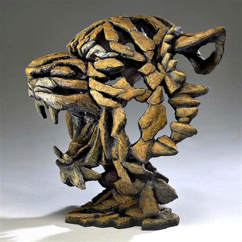 Tiger Bust Bengal Edb02 Edge Sculpture By Matt Buckley