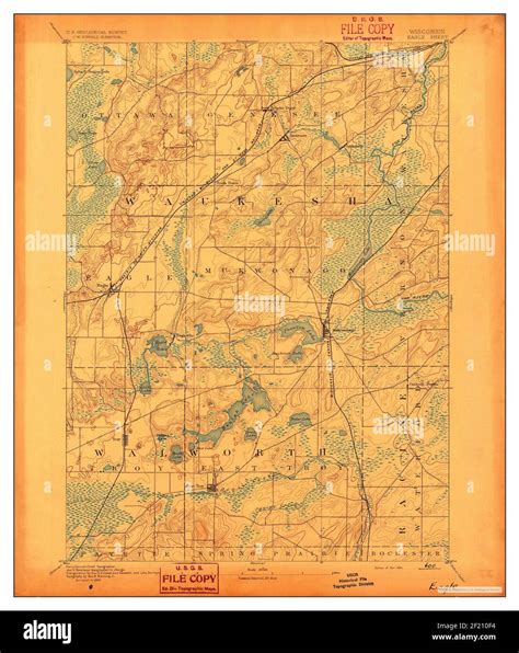 Eagle Wisconsin Map 1894 162500 United States Of America By