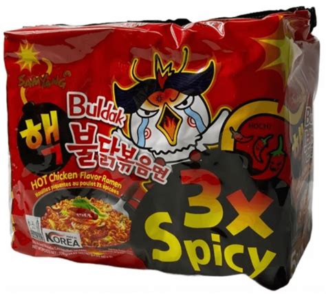 Samyang Ramen Buldak 3X Spicy Hot Chicken Ramen Extra Spicy Korean Instant Noodles 140g 5