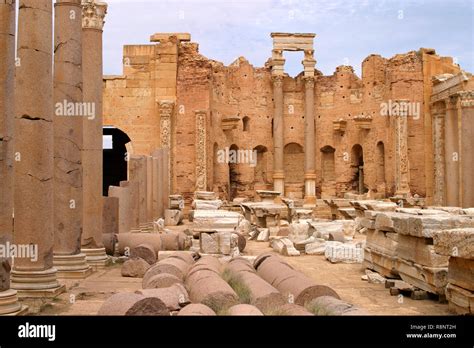 Libya Leptis Magna Archaeological Site Ruins Of The Roman City Unesco