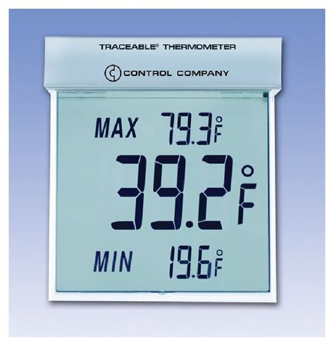 Fisherbrand Traceable Big Digit See Thru Thermometer Celsius Skala