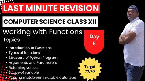 Day Last Minute Revision Cbse Computer Science Class Chapter