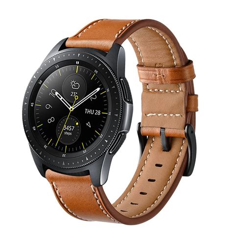 Official Leather Band For Samsung Galaxy Watch 3 45mm 41mm Genuine Leather Watch Strap