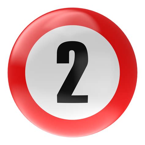 Ball Number Red 3d Render Png Transparent 27256634 Png