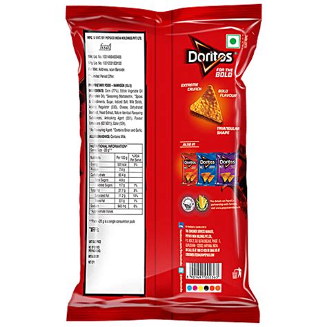 Buy Doritos Nacho Sizzlin Hot Crunchy Snack Online At Best Price Of Rs Bigbasket