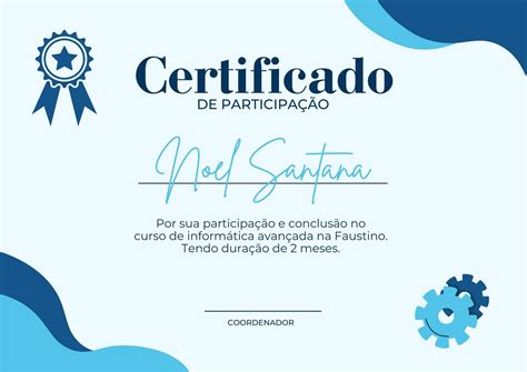 Modelo De Certificado De Aluno Do Ano