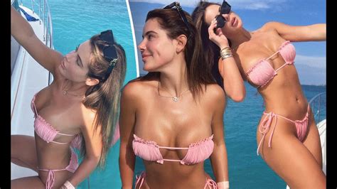 Brielle Biermann Shows Off Her Flawless Figure In A Pink Bikini As She