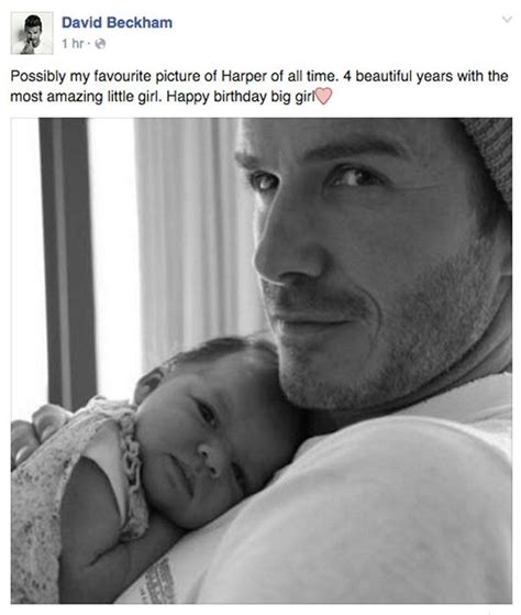 Aww! David Beckham Celebrated Harper's Birthday By Sharing The Most ...