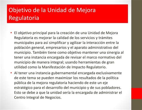 Ppt Unidad De Mejora Regulatoria Powerpoint Presentation Free