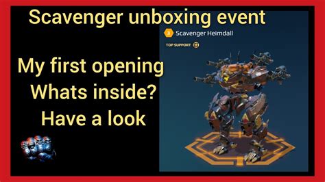 Unboxing Scavenger Northlight Event Have A Look War Robots Youtube