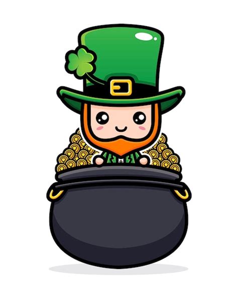 Premium Vector Saint Patrick Day Cartoon Character Leprechaun