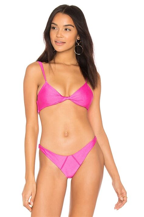 Lovewave The Lawson Bikini Top In Pink Sapphire REVOLVE