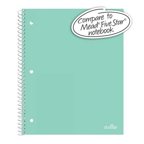 Stellar Poly Notebook 8 1 2 X 11 1 Subject College Ruled 100