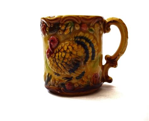 Vintage Turkey Cup Mug Thanksgiving Christmas Coffee Tea Decor