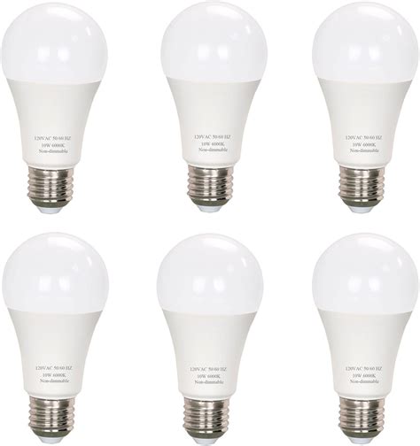 Tcp 9w Led Light Bulbs 60 Watt Equivalent A19 E26 Medium Screw Base Non Dimmable Soft