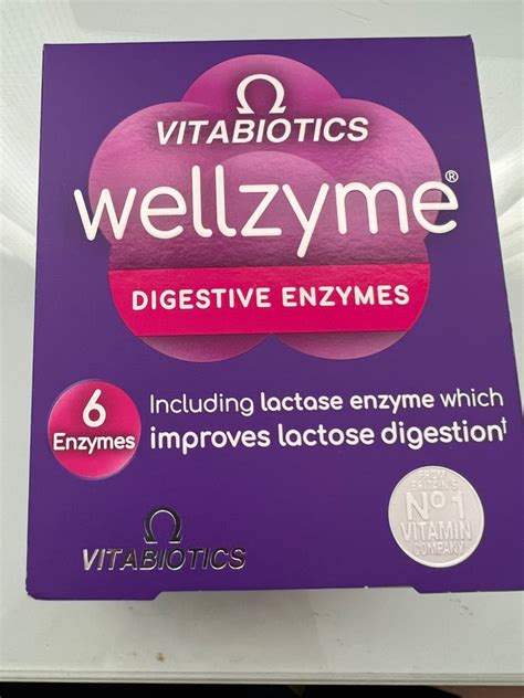 Vitabiotics Wellzyme Digestive Enzymes Protease Amylase Alpha