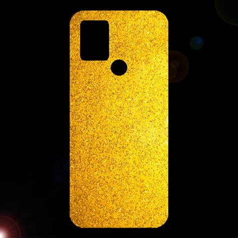 Infinix Hot S Back Skin Sticker Vinyl Wrap Protective Film Mobile Skin Gold Sparkle Glossy