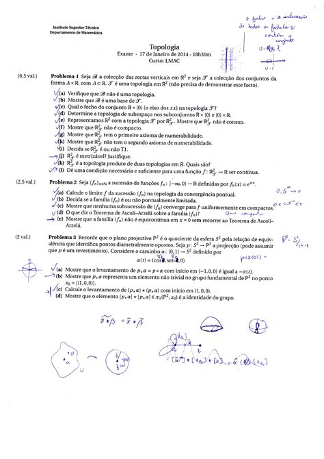 Topologia Exame Studocu