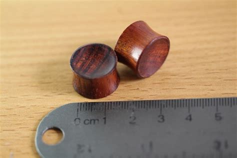 16mm Plugs Red Wood Big Plugs 5/8 Ear Gauges Ear