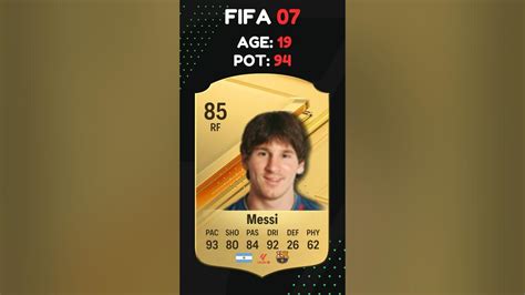 Messi Fifa Evolution Fifa 07 24 Youtube