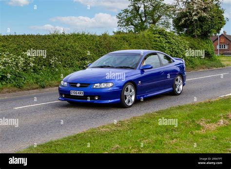 A Vauxhall Monaro V8 Blue Car Coupe Petrol Capesthorne Hall Vintage