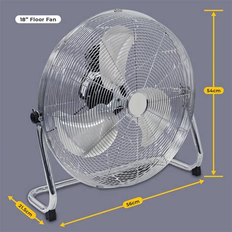 18 3 Speed High Velocity Floor Fan Simply Brands Private Label