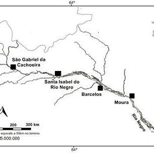 Munic Pios Estabelecidos Nas Margens Do Rio Negro Durante O S Culo Xx