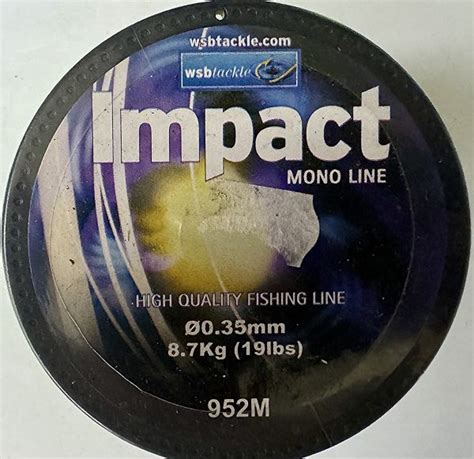 Wsb Impact Clear Lb Line Oz Spool Monofilament Line