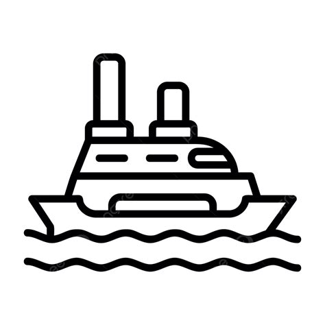 Cruise Ship Line Icon PNG Vector PSD And Clipart With Transparent