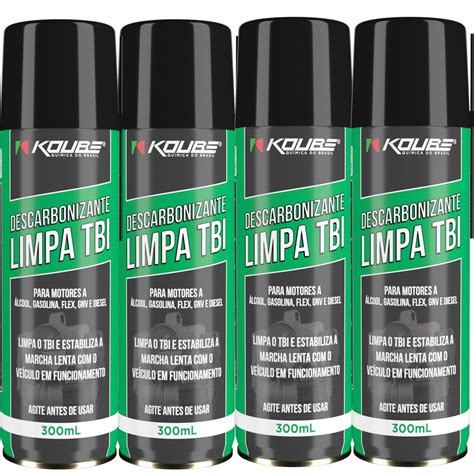 Kit 4 Descarbonizante Limpa Tbi Corpo De Borboletas 300ml Koube