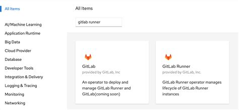 Install Gitlab Runner Operator Gitlab