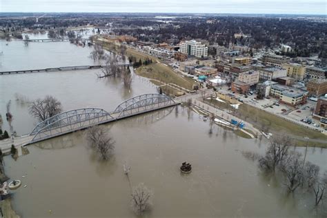 Watch Drone Video Shows Aerial View Of Grand Forks Flooding