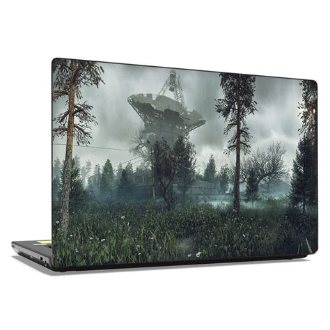 Виниловая Наклейка на ноутбук с диагональю 15.6" (380х250мм) - Антенна ...