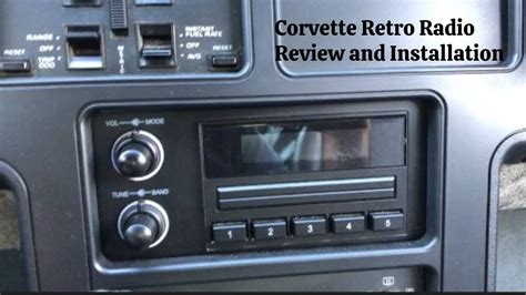 C4 Corvette Retro Radio Installation Review YouTube