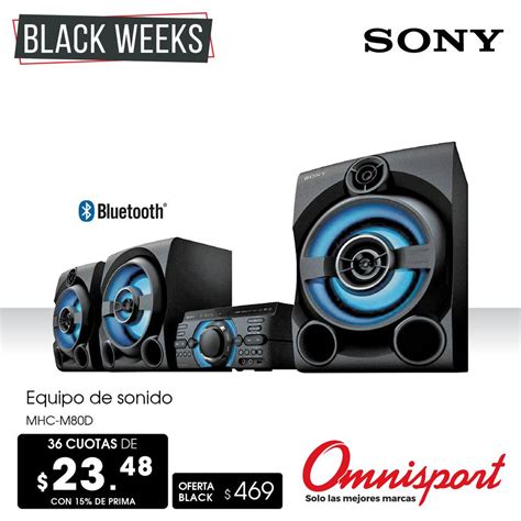 Oferta De Equipos De Sonido Sony En Black Weeks De Omnisport