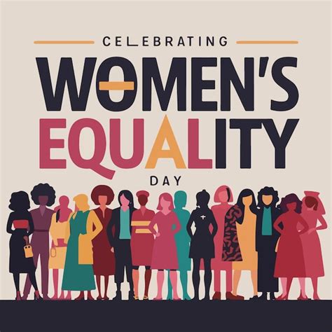 Premium Vector Womens Equality Day Banner Design Creative Illustration