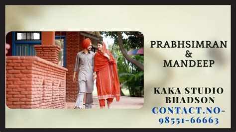 Prabhsimran Weds Mandeep Kaka Studio Bhadson 98551 66663 YouTube