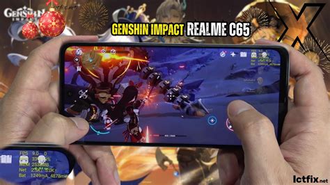 Realme C65 Genshin Impact Gaming Test Helio G85 90Hz Display YouTube