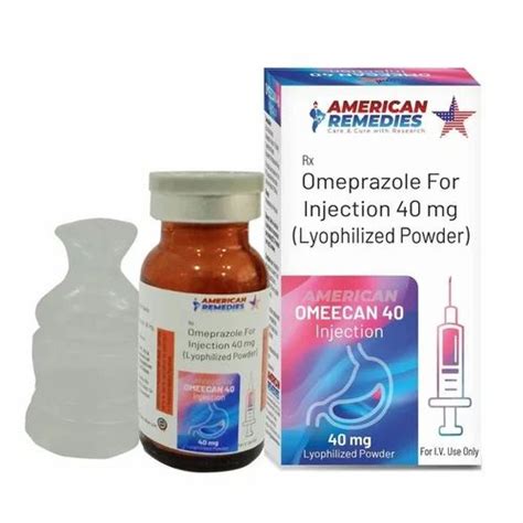 Omeecan 40 Injection Omeprazole Sodium For Injection 40mg Lyophilized