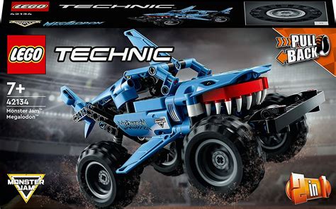 LEGO Technic Monster Jam Megalodon Model Building Kit, A 2-in-1 Build ...