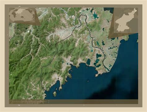 Rason, North Korea. High-res Satellite. Capital Stock Illustration - Illustration of rason ...