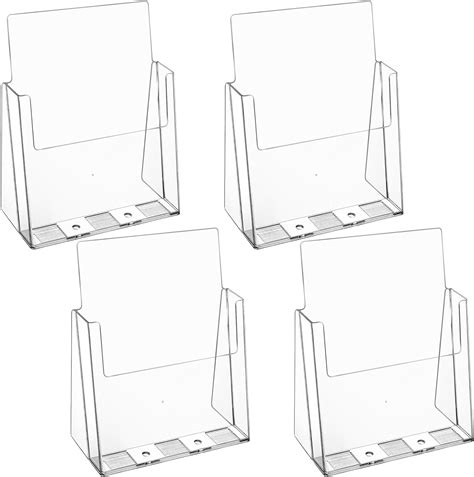 MaxGear Acrylic Brochure Holder 8 5 X 11 Inches Plastic Flyer Holder