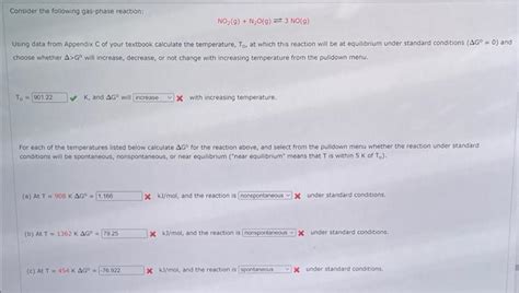 Solved Consider The Following Gas Phase Reaction No2