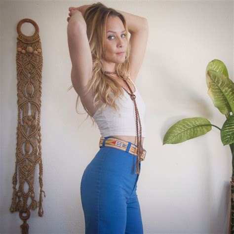 70s Dittos High Waisted Saddleback Wide Leg Jeans Womens Etsy