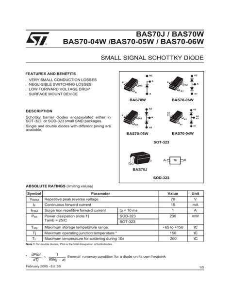 Small Signal Schottky Diode